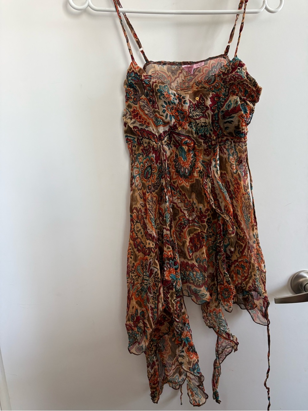 90s Y2K Fairy Top Ruffle Sequin ethereal whimsical ruffle